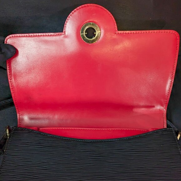 LOUIS VUITTON Epi Leather Friedland Bag Black Red Colorblock - Picture 14 of 16